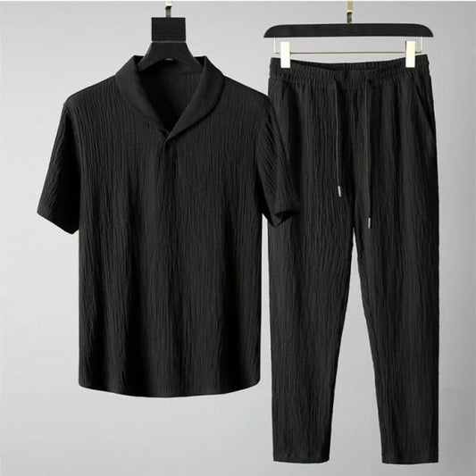 Luxury Corduroy Co-Ord Set ✨ – Jet Black Edition