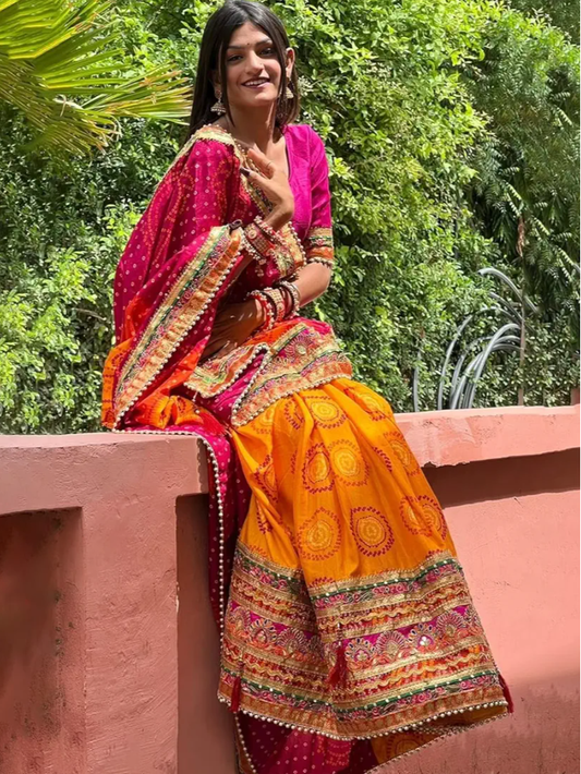 Royal Bandhej Designer Saree